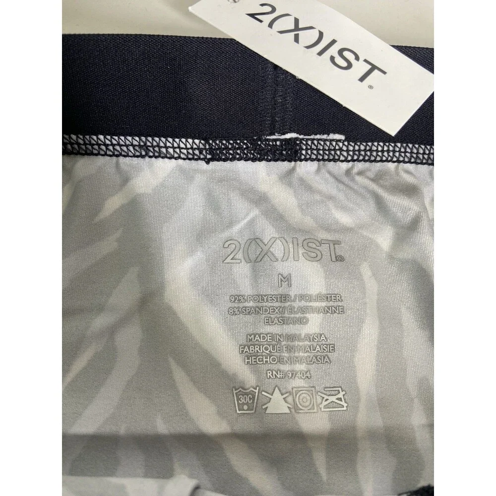 2xist Sexy Sliq Ultra Low Rise Brief Underwear Zebra Animal Print Mens Size M